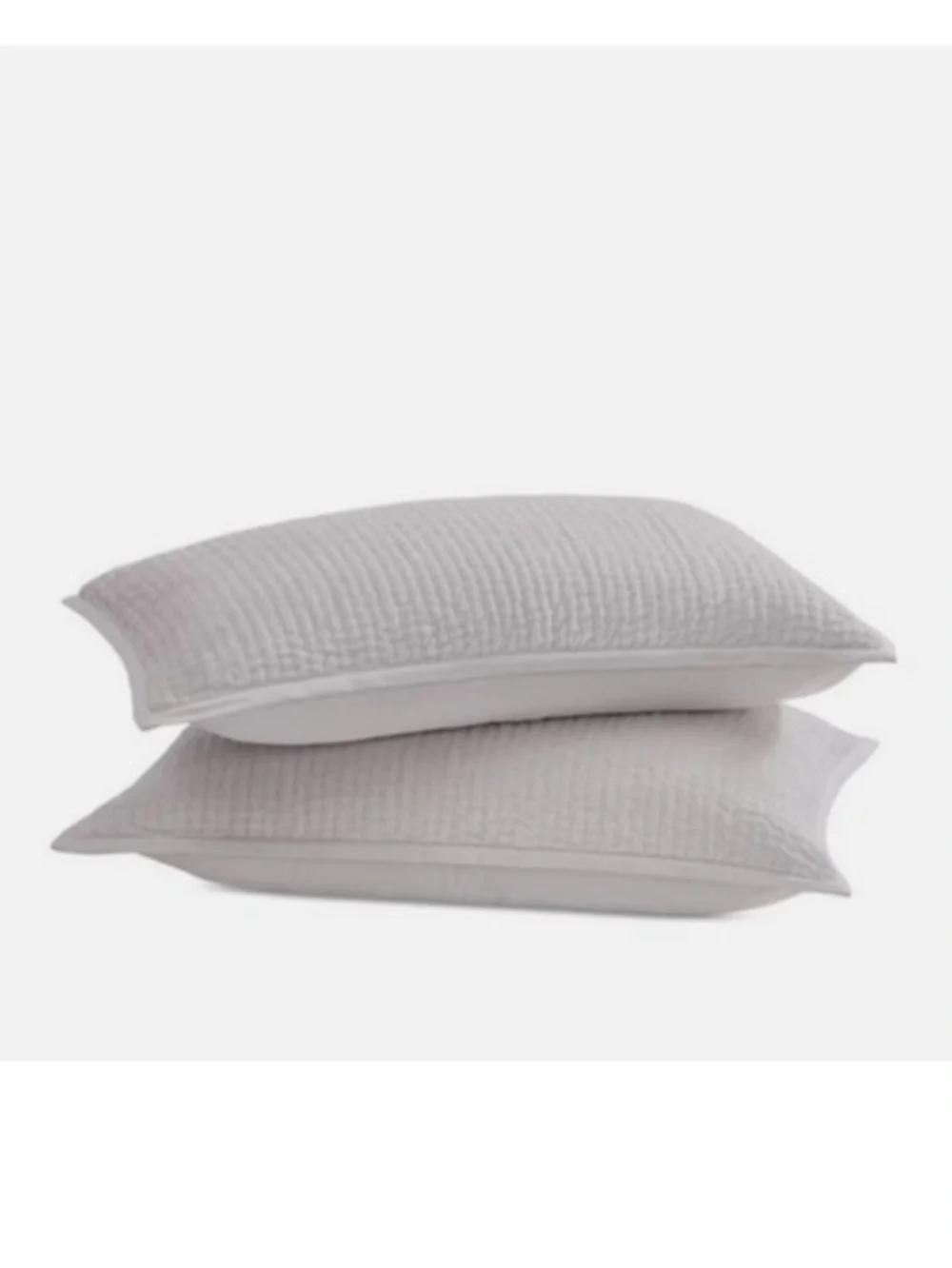 Set of 2 Donna Karan Home Hand Quilted Velvet King Shams